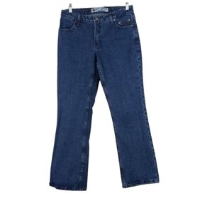 HARLEY DAVIDSON Women's Bootcut Blue Jeans Sz 6P Mid-Rise Biker Casual Festival